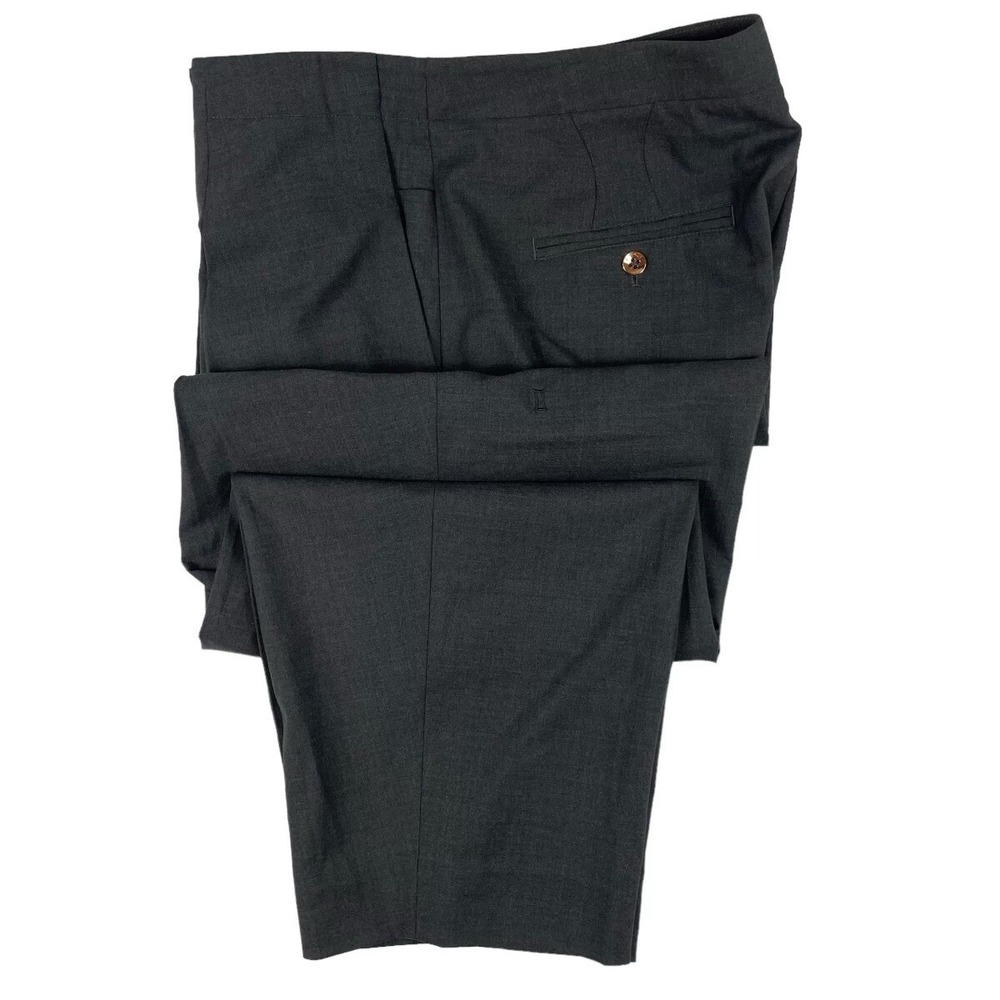 Kit and Ace Gray Pleated Wool Cashmere Silk Dress Pants Womens 10